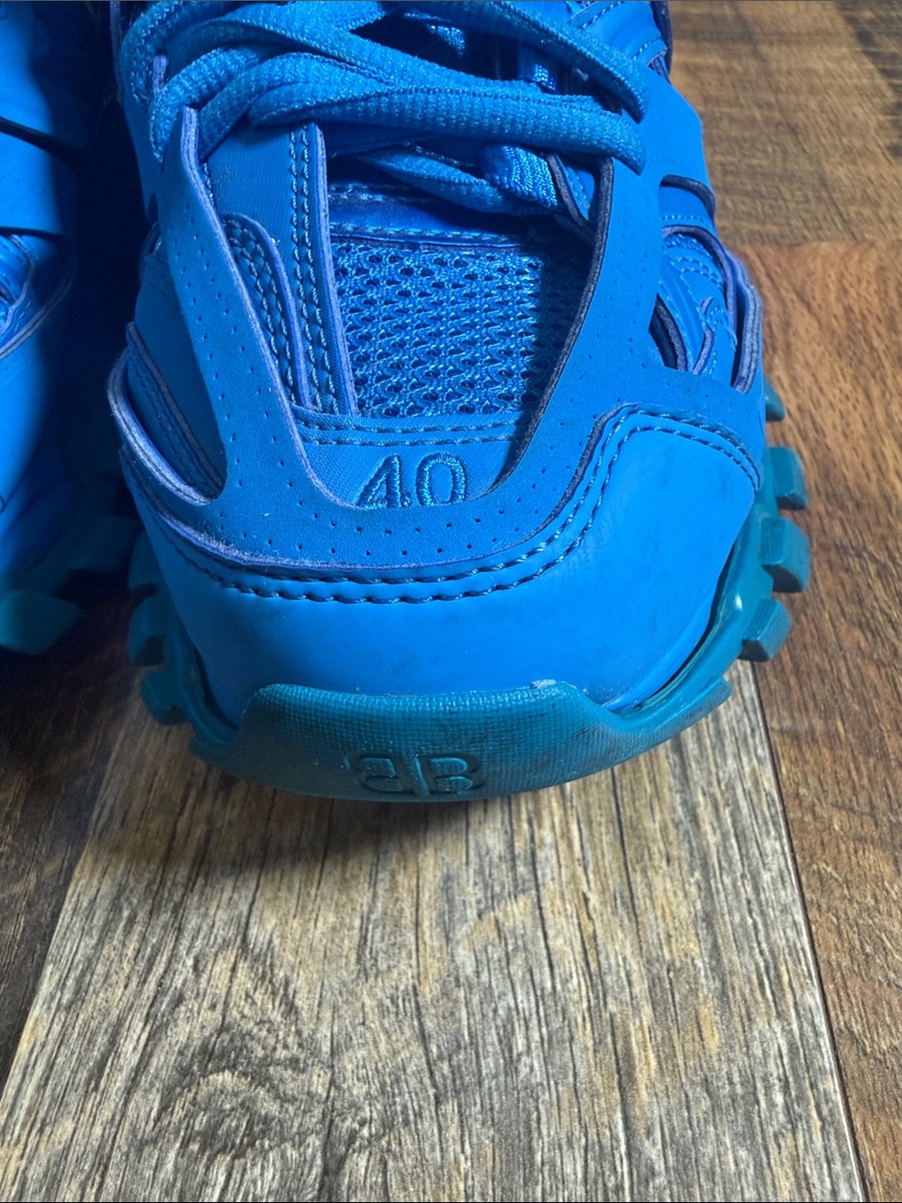 Balenciaga Track Sneakers Blue Monochrome Size EU 40 US 7 Luxury Designer Shoes - Picture 4 of 13